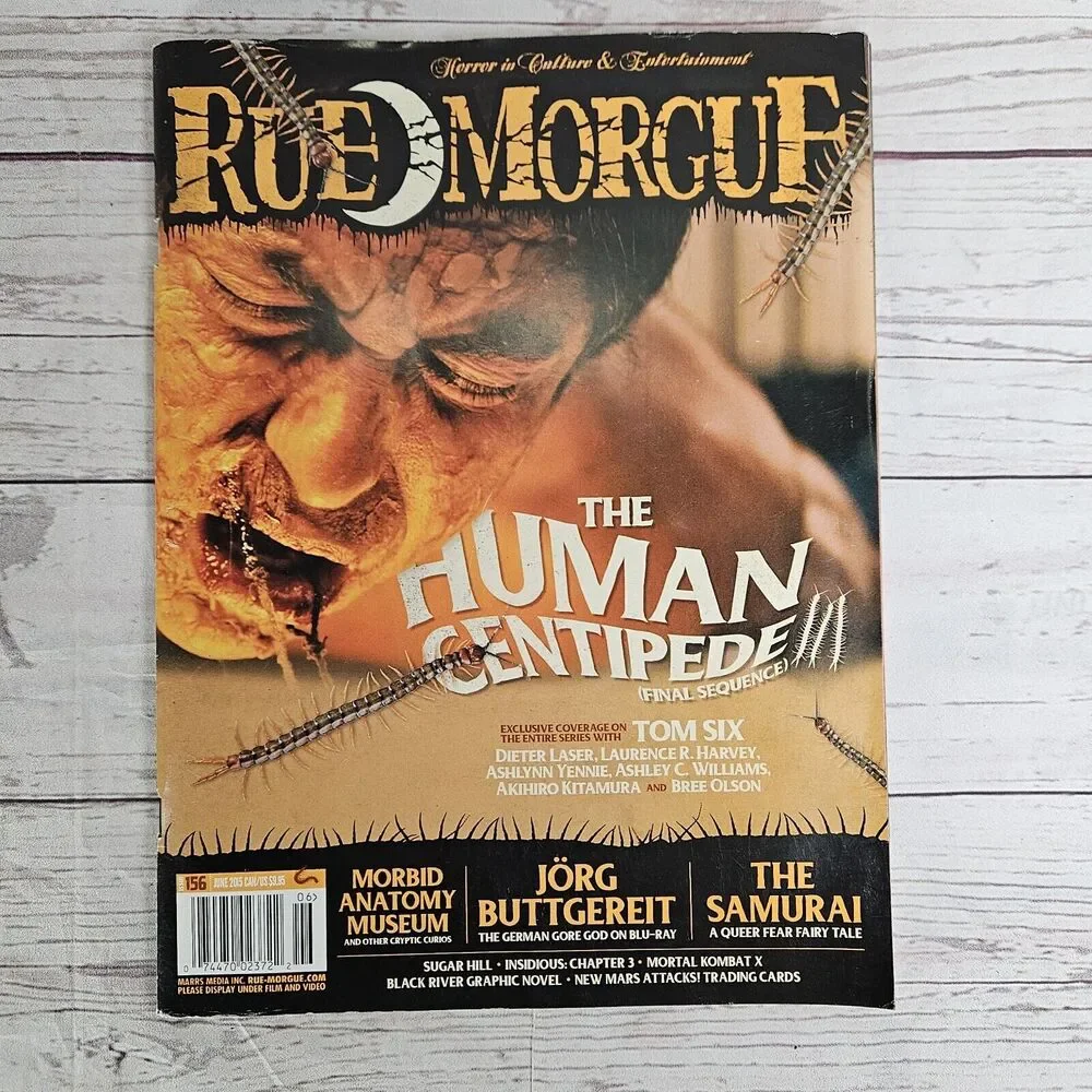 Lot Of 6 Rue Morgue Magazine Ghostbusters Ouija Human Centipede Krampus 2014/15